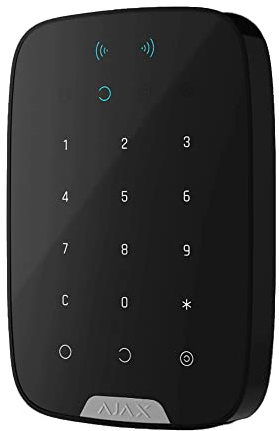 ZONAPRO Teclado táctil inalámbrico negro Ajax Keypad Plus 38252 AJKPPN KPPN