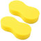 2 esponjas extragrandes, esponjas de limpieza de coche, adecuadas para limpieza de coches, parabrisas y carrocería, limpieza del hogar, amarillo (22 x 11 x 4,5 cm)