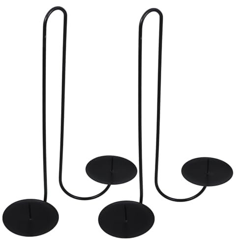 MUCKLILY 2piezas Candelabro De Pared De Hierro Negro Rústico Candelabros De Pared para Sala De Pasillo