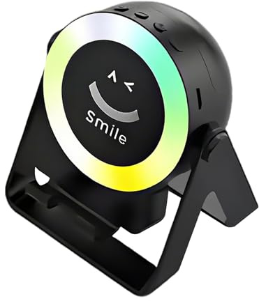 Générique Induction Speaker for Cell Phone, Small Desktop Speaker, Portable 4-in-1 Audio Player with RGB Light for Office Conference Room Restaurant Bedroom Home Travel