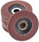 10 dischi a ventaglio, Ø 125 mm, grana 80, marrone, qualità professionale, per metallo e legno, per smerigliatrice angolare, dischi lamellari, dischi abrasivi, mole abrasive, levigatrici