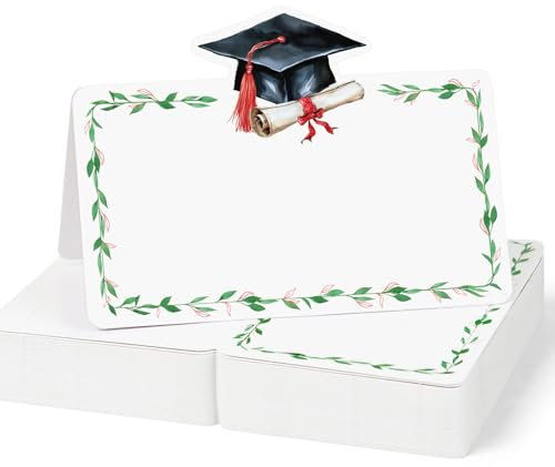 50pz Segnaposti Cartellini Laurea Segnaposto Tocco Cappello Laurea Decorazione Tavola Laurea Bigliettini Carta Inviti Festa