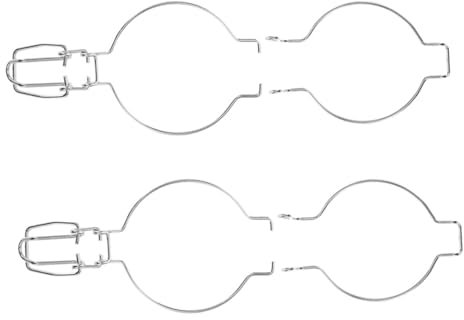 TOPBATHY 2piezas Hebilla Sellada De Acero Inoxidable para Tarros De Vidrio Cierre De Alambre Anillo De Sellado para Frascos De Almacenamiento Uso para Conservas De Alimentos