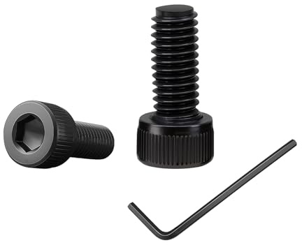 Lot de 100 vis M3 x 6, vis à tête cylindrique avec six pans creux, vis à tête cylindrique avec 1 clé à six pans creux, filetage complet en acier au carbone (noires), pour éléments de fixation (M3