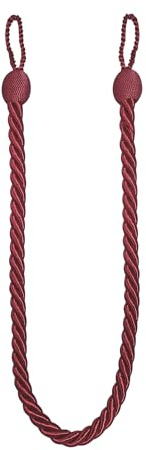 Raum² Embrasse avec cordon torsadé, 80 cm de long (rouge tendance)