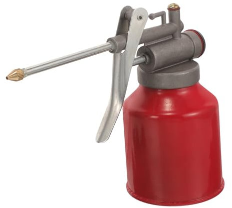 Luxshiny Manual Motor Oil Dispenser Oil Can Spout High Pressure for Vehicle Lubrication Garage Use