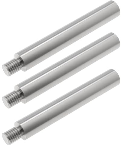 LT Easiyl Lot de 3 goupilles de connexion filetées en acier inoxydable 75 x 12 mm pour support de main courante M8