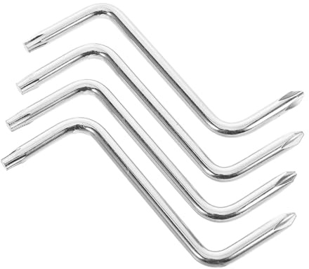 Parliky 4 pezzi Cacciavite Angolare Doppia Testa Z per Installazione Parafanghi Auto Kit Versatile Croce e Pentalobo per Spazi Stretti Domestico e Meccanico