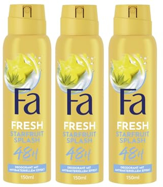 FA Deospray Fresh Starfruit Splash 3 x 150ml