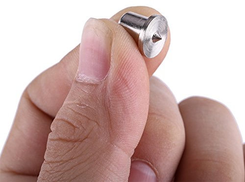 8pcs Herramienta de centrado de perno prisionero de alineación de madera punta de centro de perforación de marcador, 4/5/6/8/10/12 mm de pasador (sólido)