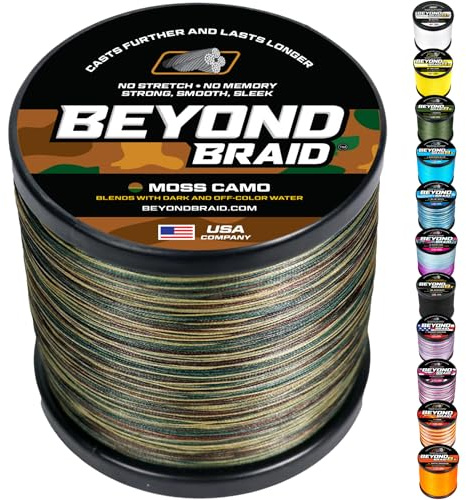 Beyond Braid Moss Camo Braided Fishing Line - 30LB