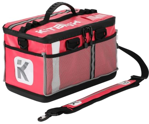 KitBrix Waterproof Gym Duffel Bag, Under Seat Cabin Bag 39x24x24 - Solid Reinforced Base - Built for Wet & Muddy Kit - Multi-Use: Swimming, Football, Camping, Travel, Triathlon Transition Bag