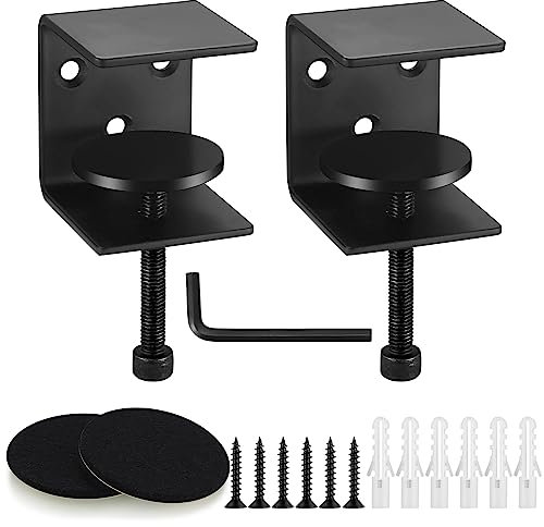 2 Stk Regalhalterung Wandregal, verstellbaren Tischklemmen, Wandkonsole Regalträger Klemmen, Wandträger Regal, für Schlafzimmer, Küche, Badezimmer, Regal