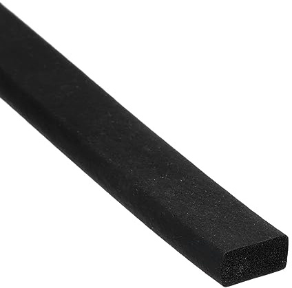 sourcing map EPDM Caoutchouc Mousse Feuille Bande 10mm(W) x5mm(T) x1.5m(L) Néoprène Caoutchouc Feuille Rouleaux Météo Bande pour DIY Joint, Artisanat, Isolation