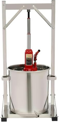 JIURUOZ Torchietto, ​Torchio per Frutta​ Pressa per Bacche Pressa for Vino di Frutta, pressa in Acciaio Inossidabile con sistemaidraulico, pressa Manuale for Uso Domestico