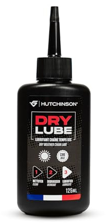 Hutchinson - Accessoires de vélo - Lubrifiant pour chaine - Temps Sec - à base de Cire -125 ml