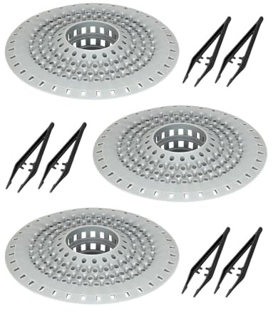 HUVZOR 3PCS Filtro de Pelo Silicona Atrapa Pelos,Coladores de Drenaje Tapón de Filtro Plegable,Atrapa Pelos Filtro Desague Duradero Filtro de Cabello para Cocina,Baño,Bañera