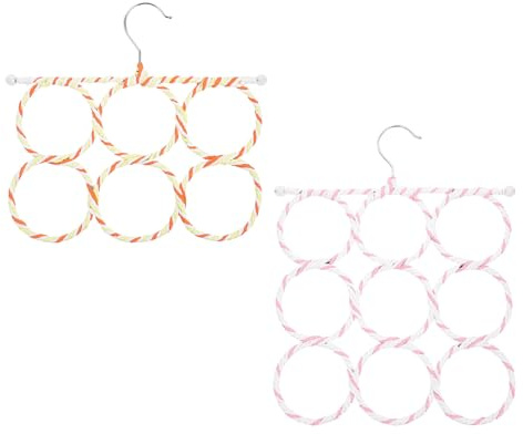 TOBBOMEY 2 Piezas Perchas Plegables para Bufandas y Pañuelos Organizadores Multifuncionales para Armarios Ahorro de Espacio Colgadores Resistentes para Bufandas Corbatas y Accesorios de