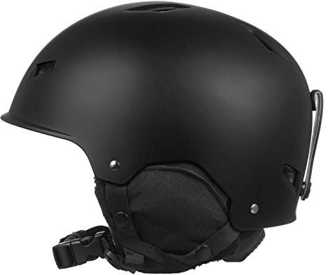 Topyond Casco de esquí, Casco de Snowboard con orejera Desmontable, Casco de Deportes de Nieve para Hombres, Mujeres y jóvenes, con Gafas con Correa Fija, Casco de esquí de segurid (l)