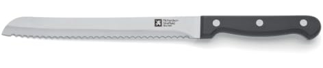 Richardson Sheffield - Couteau à pain - Artisan - Acier inoxydable 13/C AISI 420, Finition Brillante - Lame 20.5 cm - Noir