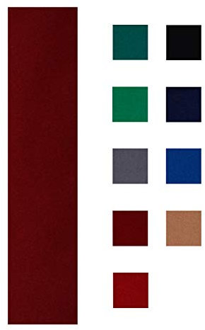 Accuplay 20 oz Pre Cut Pool Table Felt - Billiard Cloth Burgundy for 8' Table