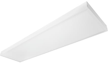 G.W.S® Premium 42W Ultra Slim White Frame 1200mmx300mm (4'x1') Rectangular LED Surface Mounted Flat Panel Light Office Ceiling Light Neutral White, Mounting Frame Kit Included