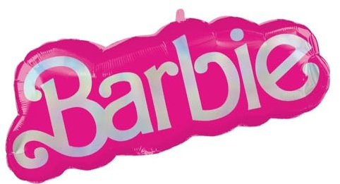 Anagram Super Shape Barbie 32 inch Hot Pink Foil Balloon