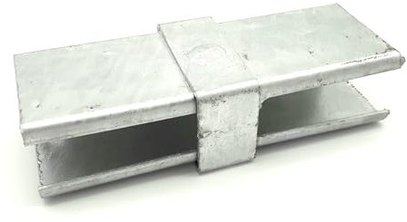 Pfostenadapter Pfostenträger 40x60 Adapter Doppelstabmattenzaun Verlängerung Zaunerhöhung Zaun Gitterzaun Pfostenverlängerung 90° Kurz