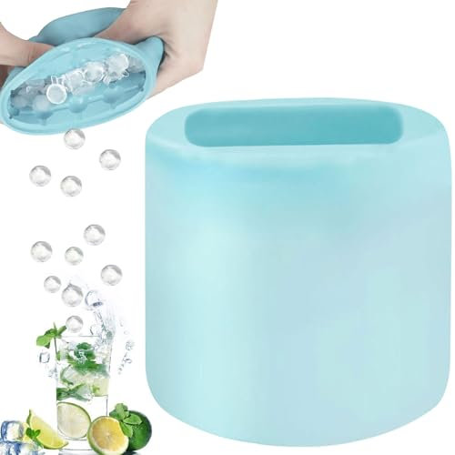 KIKVTER Bac à glaçons en silicone - Bac à glaçons - Bac à glaçons avec couvercle - Moule à glaçons - Moule à glaçons - Moule à glaçons - Moule à glaçons