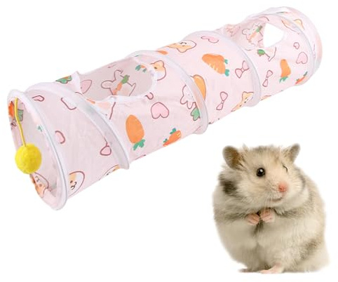 Husdjurstunnlar, kanintunnel, morot och hamstertunnel, liten husdjurstunnel, hopfällbar Frett-hamster leksakstunnel