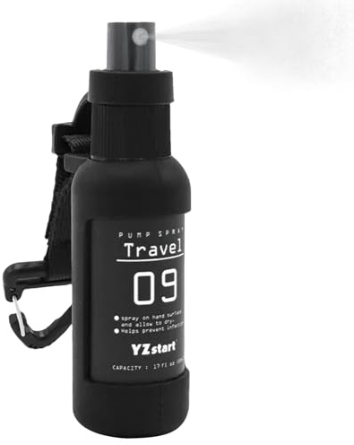 50 ml resesprayflaska – vattensprayflaska | Sprayflaska för hår | Påfyllningsbar dimmflaska | Bärbar fin sprayflaska för resor, växter, husdjur, rengöringslösningar
