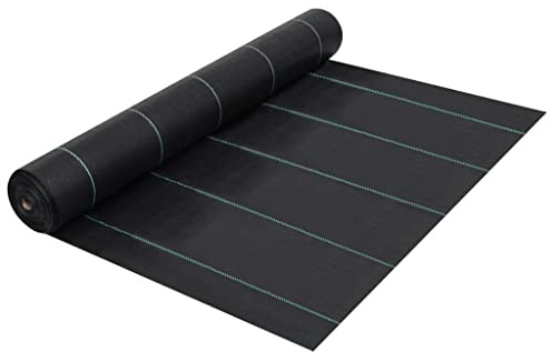 Frdhee Protection hivernale pour plantes - Film anti-mauvaises herbes - Noir - 1 x 200 m - PP - Protection contre le froid