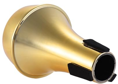 Jeffergarden Mini Sordina per Trombe, Sordina Leggero in ABS per Principianti con Caratteristiche Silenziose e Design Portatile (GOLD)