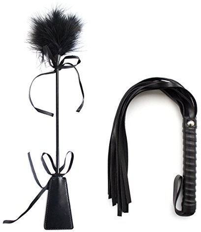 SM Bondage Flogger Erotik Leder Peitsche mit Feder Tickler Leder Hand Spanking Slapper Paddel Sex Spielzeug Zubehör für BDSM SM Erwachsene