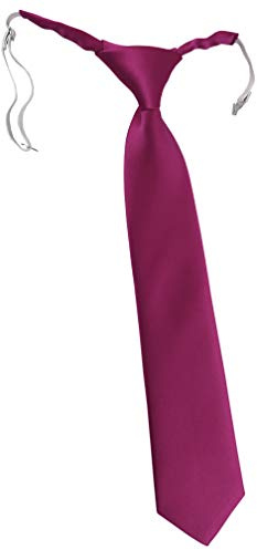 TigerTie Barnslips i enfärgad uni – förbunden med elastiskt band, magenta
