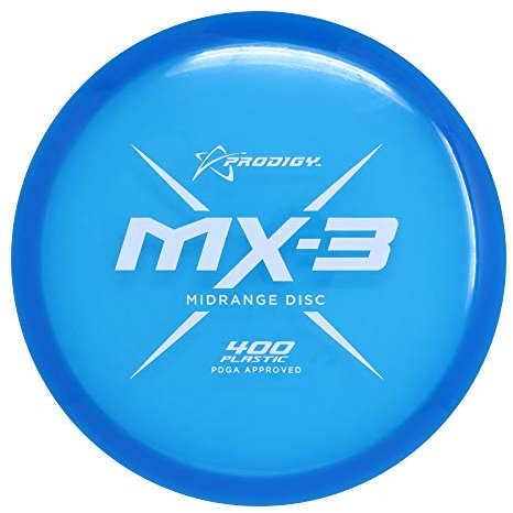Prodigy Disc 400 MX-3 Midrange | Slightly Overstable Midrange Disc Golf Disc | Tour Quality Plastic | High-Level Controllability and Performance | (Colors May Vary) (177-180g)