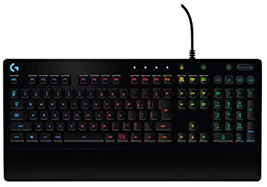 G213 Prodigy Gaming Keyboard, LIGHTSYNC RGB, Mech-Dome Llaves, Resistente a derrames, Botones Multimedia, AZERTY Belga Layout - Negro