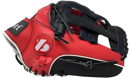 BARNETT JL-120 REG Baseball handschuh, Außenfeld, Polyurethan, Größe 12'5 Rot (ROT)