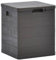 KOIECETA Garten Aufbewahrungsbox 90 L Braun Kissenbox Gartenbox Auflagenbox Box
