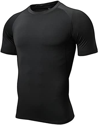 ATRACTIVOLL Sportshirt Herren, Fitness Kurzarm Atmungsaktiv Activewear Laufshirt Fitnessstudio Schnell Trocknend Trainings T-Shirt