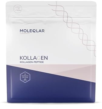 MoleQlar Kollagen Pulver 450g - Kollegenhydrolysat aus Kollagenpeptiden (Typ 1,3) Freilebender, Grasgefütterter Weidekühe - Nahrungsergänzungsmittel