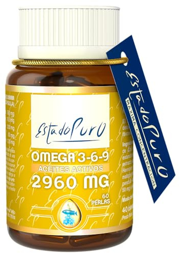 Omega 3 6 9 Cápsulas Estado Puro | Combinación Premium de Aceites de Pescado, Borraja y Lino | Apoyo Integral para el Corazón, Cerebro y Piel | No-GMO, 60 Perlas | TONGlL