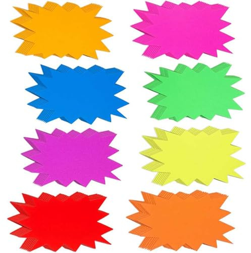 KiKiHong 120 Piezas Etiquetas de Precio,Etiqueta Promocional,Etiquetas de Venta en Blanco,Etiqueta de Precio del Logotipo de la Tienda Minorista 16 * 12CM