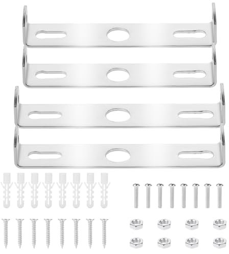 Molain 4 supporti di montaggio per luci, supporto per lampada da soffitto, con viti, accessori per illuminazione a soffitto (90 mm+100 mm)