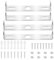 Molain 4 supporti di montaggio per luci, supporto per lampada da soffitto, con viti, accessori per illuminazione a soffitto (90 mm+100 mm)