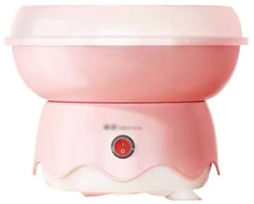 SFQEVHRZ Fabricante de Algodón de Azúcar, Máquina de Juguete para Azúcar de Colores en Forma de Flor de Algodón Casera, Pequeña, Totalmente Automática, Retro (Roze)