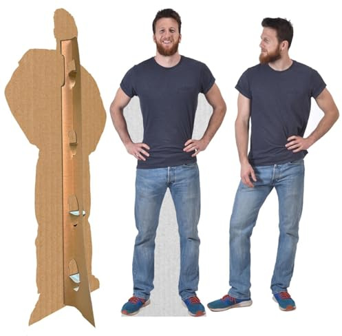 Découpe en Carton Grandeur Nature - Personnalisée | Support Haute résolution | Téléchargez Votre Propre Photo – Parfait pour Mariage, Anniversaire et Toute fête, 1-8 ft – Carton