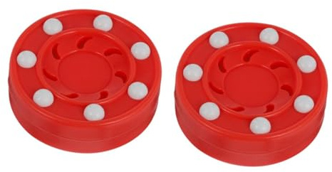Zerodeko 2 Piezas Puck de Hockey sobre Patines Profesional de Unidades para Entrenamiento y Competición Superficies Lisas Resistente y Preciso para Mujeres y Hombres
