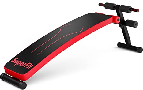 KOMFOTTEU Banco de entrenamiento ajustable, banco inclinado plegable, banco de fitness con marco de metal de hasta 200 kg, entrenamiento de cuerpo completo para gimnasio, casa