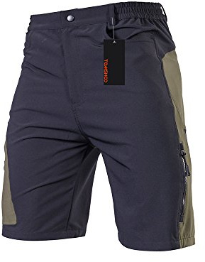TOMSHOO Pantaloncini MTB Uomo, Pantaloncini Ciclismo Biciclette, Bici MTB Pantaloni Traspirante Shorts per Ciclismo da Corsa All'aperto